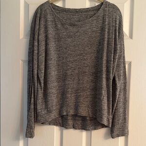 Eileen Fisher Charcoal Gray Women's Linen Tee